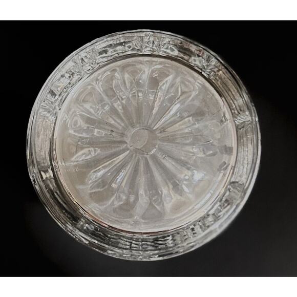 Vintage 1974 Federal Glass Windsor Clear Jam Jar or Sugar With Notched Lid - Picture 5 of 7